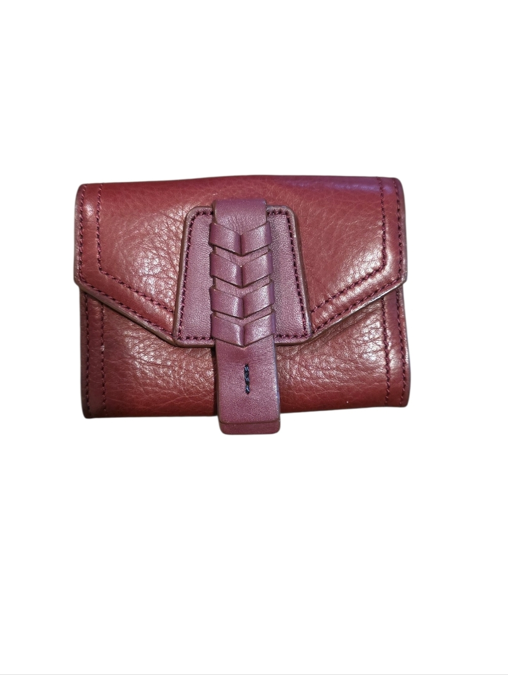 Cole Haan Beautiful Compact Burgundy Leather Wallet